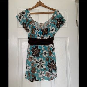 L8teR Aquamarine Babydoll Top